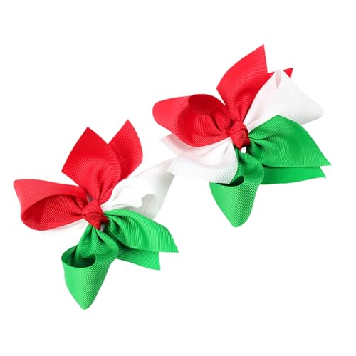 Haarschleifen für Mädchen und Damen, Weihnachtsdekoration, 2 Stück von Ldabrye