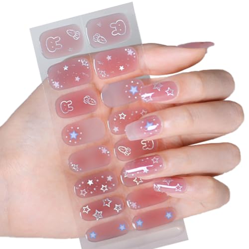 Halbgehärtete Gele Nagelaufkleber/LED Lampe Erforderlich Gele Nagellacke Wraps Modisches Gele Nagelkunstaufkleber Damen von Ldabrye