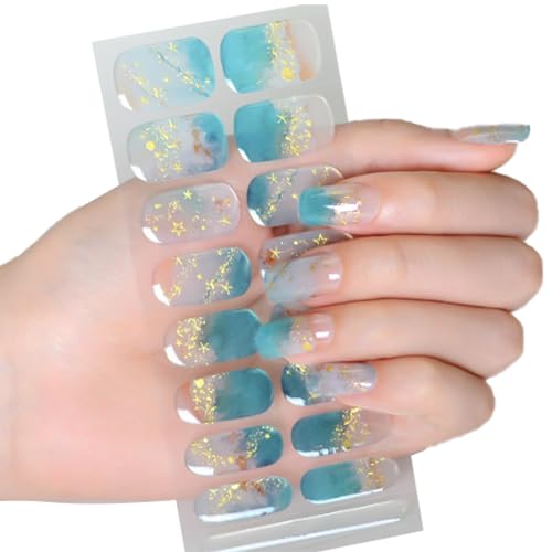 Halbgehärtete Gele Nagelaufkleber/LED Lampe Erforderlich Gele Nagellacke Wraps Modisches Gele Nagelkunstaufkleber Damen von Ldabrye