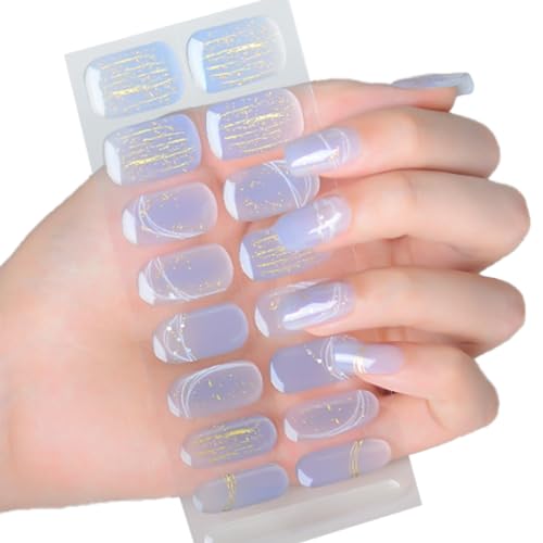Halbgehärtete Gele Nagelaufkleber/LED Lampe Erforderlich Gele Nagellacke Wraps Modisches Gele Nagelkunstaufkleber Damen von Ldabrye