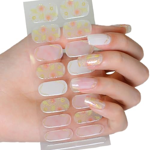 Halbgehärtete Gele Nagelaufkleber/LED Lampe Erforderlich Gele Nagellacke Wraps Modisches Gele Nagelkunstaufkleber Damen von Ldabrye