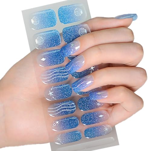 Halbgehärtete Gele Nagelaufkleber/LED Lampe Erforderlich Gele Nagellacke Wraps Modisches Gele Nagelkunstaufkleber Damen von Ldabrye