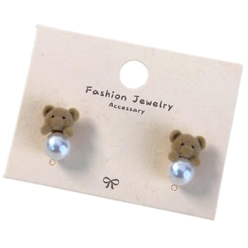 Kaffee Ströme Bärenohrringe Bequeme Ohrohroelenstudentische Modezubehör Für Tägliche Pendelverkehrs Oder Soziale Veranstaltung Frauen Schmuck von Ldabrye