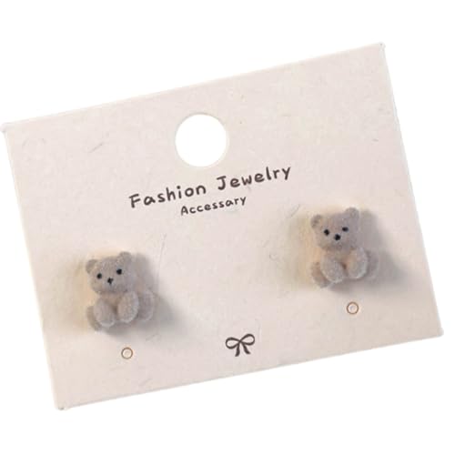 Kaffee Strömen Bärenohrringe Bequeme Ohrohroelenstudentische Modezubehör Für Tägliche Pendelverkehrs Oder Soziale Veranstaltung Winterohrringe von Ldabrye