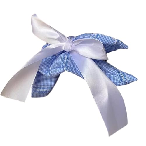 Kariertes Band Hair Krawatte Prinzessin Bei Großer Haarkrawatte Süße Haarhalter Ribbon Haarbindeband Riss Einzigartig von Ldabrye