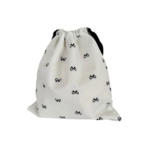 Kleine Geschenkbeutel Zeichnungsstring Aufbewahrungstasche Tragbare Kosmetialbeutel Bögen Make Up Tasche Geschenktüte Süße Aufbewahrungstasche von Ldabrye