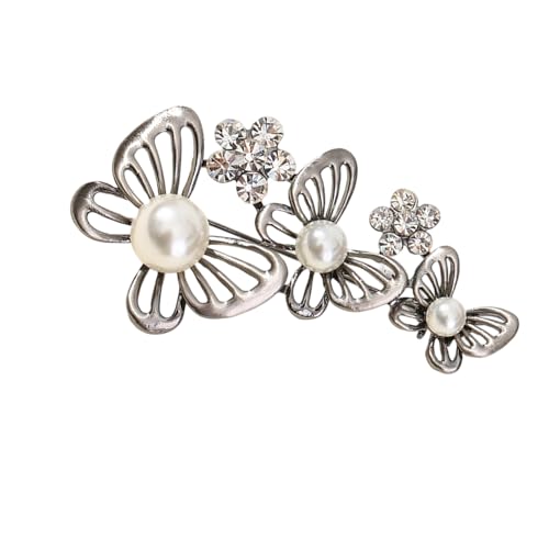 Kristallbesetzte Tier-Brosche, stilvolle Metallkonstruktion, eng anliegender Verschluss, Brustnadel für Outdoor-Aktivitäten, Legierung, Tierform, Schmuck, Einheitsgröße, Wie beschrieben von Ldabrye