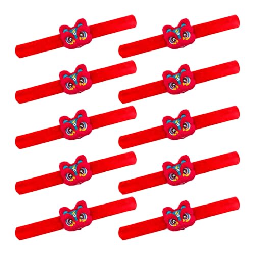 Ldabrye 10 Stück Silvester Slap Armbänder Plüsch Tier Puppen Armbänder Handgemachte Handgelenk Dekorationen für Partys und Event von Ldabrye