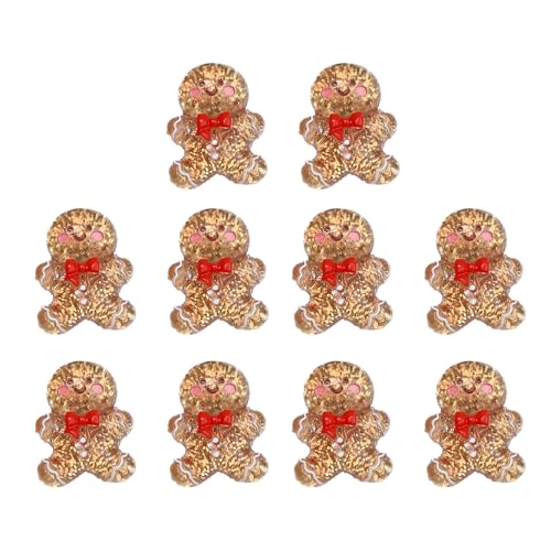 Ldabrye 10pcs Sparkly Christmas Themeed Charm Stylish Cartoon Weihnachten Verzierungen Für Maßgeschneiderte Schmuckkreation von Ldabrye