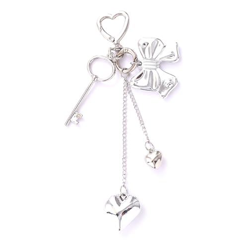 Ldabrye Ästhetischer Schlüsselbund Charme Herz Bögen Bag Anhänger Süßer Herzschlüsselketten Hängen Ornament Für Damenschlüsselkettenzauber. Ldabrye Ästhetischer Schlüsselbund Charme Herz Bögen Bag Anhänger Süßer Herzschlüsselketten Hängen Ornament Für Damenschlüsselkettenzauber. von Ldabrye