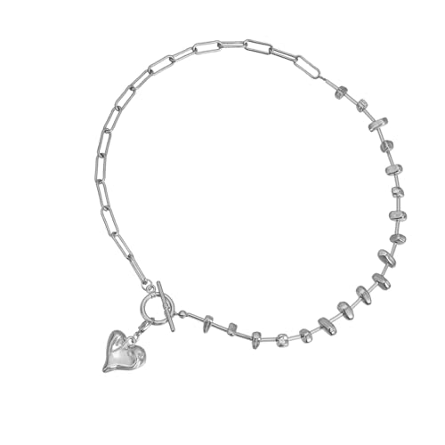 Ldabrye Abnehmbare Multi Link Herz Zauberkette Halskette Einstellbare Design Nackenkette Für Frauen Täglich Abends Event OT Kettenjubiläumsgeschenk von Ldabrye