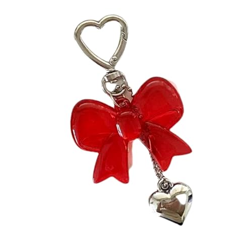 Ldabrye Bowknot Herz Schmücken Für Keyring Und Telefon Modische Schmetterlingsknotenschlüsselkette Acryl Bowtie Schlüsselring Orament von Ldabrye