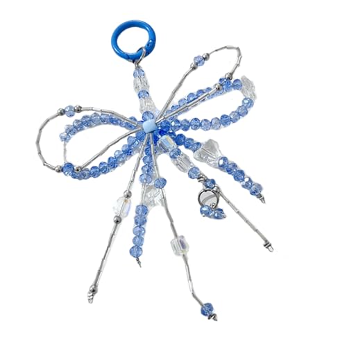 Ldabrye Bowknot Perle Charm Practical Phone Anhänger Mode Keyring Verschönerung Stilvoller Tasche Anhänger Für Mädchen Beketten Bowknot von Ldabrye