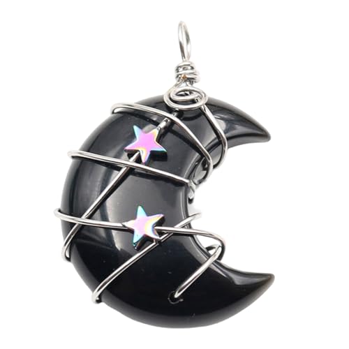 Ldabrye Crescents Mond Und Sternheizt Künstlerische Künstlerische Mond Und Sternheizen Accessoire Natural Stone Schmuck Schmuck von Ldabrye