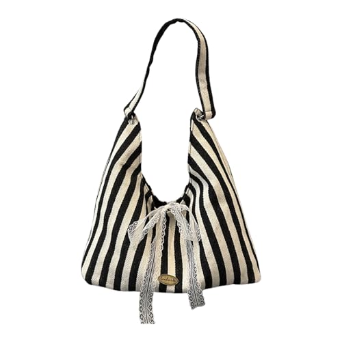 Ldabrye Damen-Achseltasche, trendige Handtasche, passend zu Unterarm-Geldbörse, gestreifte Umhängetasche, stilvolles Pendeln für den täglichen Gebrauch, trendige Achselhöhle, einfache Handtasche Ldabrye Damen-Achseltasche, trendige Handtasche, passend zu Unterarm-Geldbörse, gestreifte Umhängetasche, stilvolles Pendeln für den täglichen Gebrauch, trendige Achselhöhle, einfache Handtasche von Ldabrye