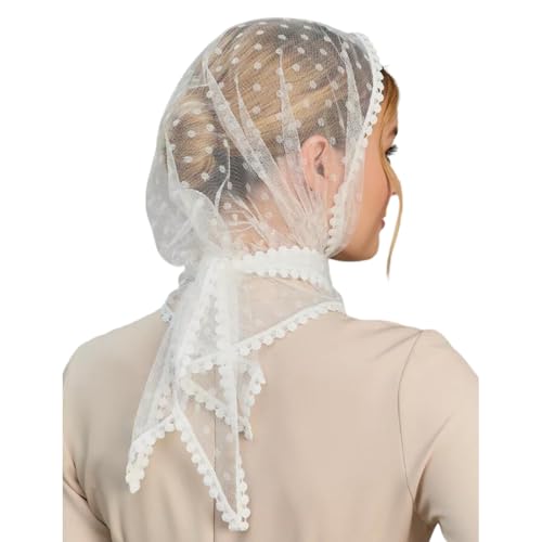 Ldabrye Dreieck Spitze Kopfbedeckung Braut Frauen Schal Atmungsaktivem Kopftuch Für Kirchen Und Vintage Partys Ldabrye Dreieck Spitze Kopfbedeckung Braut Frauen Schal Atmungsaktivem Kopftuch Für Kirchen Und Vintage Partys von Ldabrye