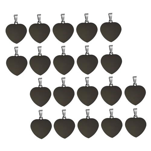 Ldabrye Einzigartiger herzförmiger Schmuckanhänger, zeitgenössischer Herzanhänger, Accessoire mit lang anhaltendem Glanz aus Edelstahl von Ldabrye