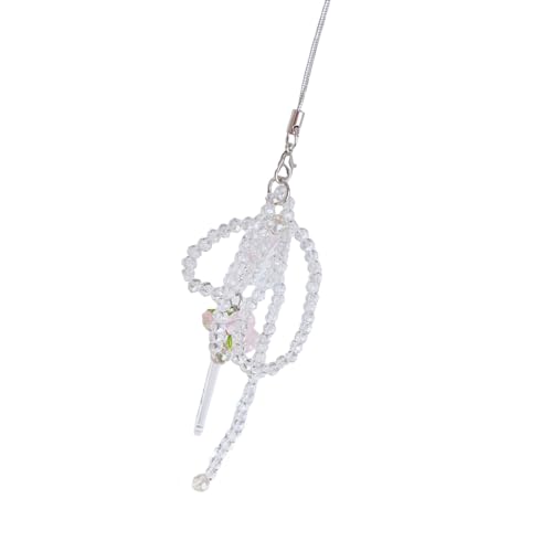 Ldabrye Elegante Perlen Bowknot Telefonbehänge Funkelnde Perlen Bowknot Telefonkette Multi Purpor Mode Accessoire Für Damen Abnehmbares Vielseitiges Accessoire von Ldabrye