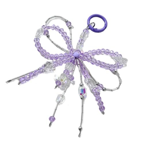 Ldabrye Empfindlicher Acryl Bowknot Schlüsselbund Charme Praktischer Perlen Telefonanhänger Einzigartiger Tasche Anhänger Für Modeliebhaber Tragbare Bowknot Schmuck Vorhanden von Ldabrye
