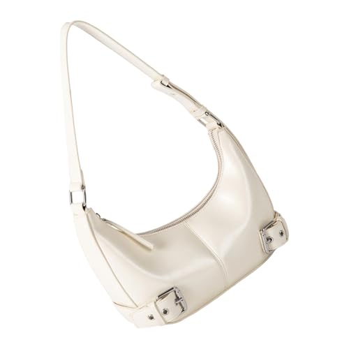 Ldabrye Frauen PU Umhängetasche Stilvolle Achselhalterhandtasche Mode Achselhöhlenbeutel Schnallen Dekoration Für Den Täglichen Gebrauchsumhängentasche von Ldabrye