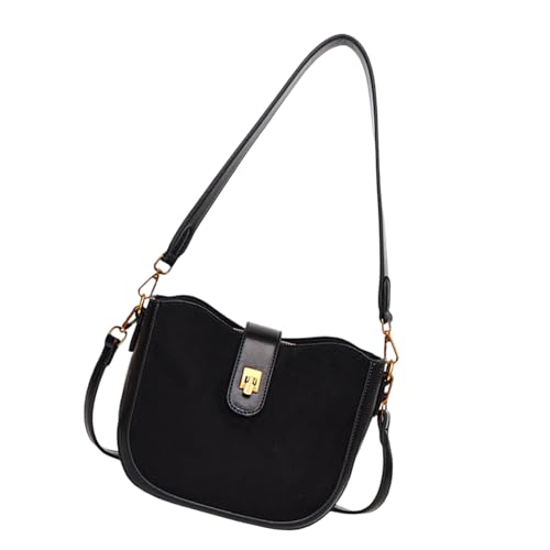 Ldabrye Frauen Trendy Crossbody Tasche Einfache Schulter Achsel Achsel Retro Pendeln PU Leder Achselstasche Handtasche Frauen Schulter Handtasche Retro Achselstift Mode von Ldabrye