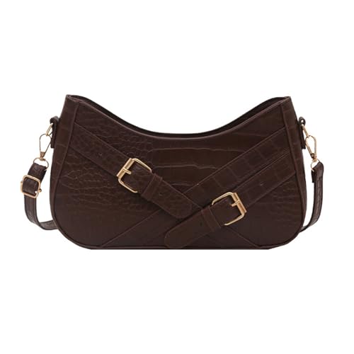 Ldabrye Frauen Umhängetasche PU Leder Achselhöhle Koreanische Stile Unterarm Messenger Trendy Crossbody Für Alltägliche PU Leder Kreuzkörper Für Frauen Schulter Koreanische Stile Unterarm von Ldabrye
