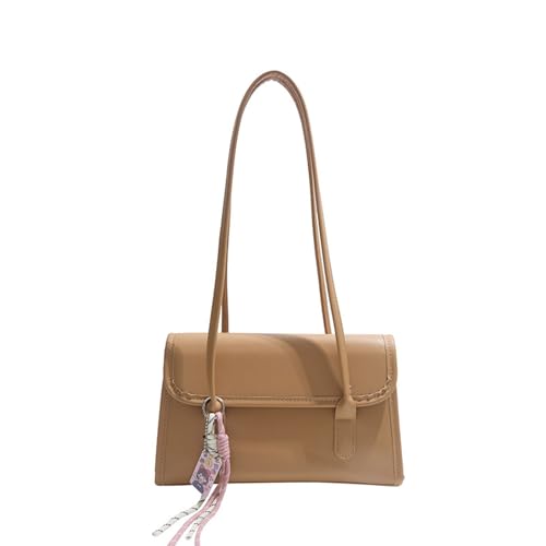 Ldabrye Frauen Umhängetasche Trendy Everyday Einfache Achselhöhle PU Leder Handtasche Retro Achterpendel Für Arbeiten Frauen Schulter Retro Pendeln Einfacher Achselhöhlen Stylish Achselhöhle von Ldabrye