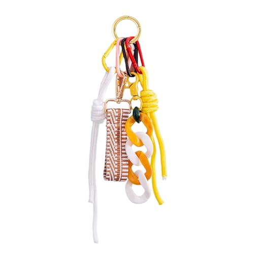 Ldabrye Geflochtenes Seil, Handyband, stilvolle Nylonschnur, Schlüsselanhänger für Damen, eleganter Taschenanhänger, handgefertigtes Accessoire für Handtasche, Geldbörse Ldabrye Geflochtenes Seil, Handyband, stilvolle Nylonschnur, Schlüsselanhänger für Damen, eleganter Taschenanhänger, handgefertigtes Accessoire für Handtasche, Geldbörse von Ldabrye
