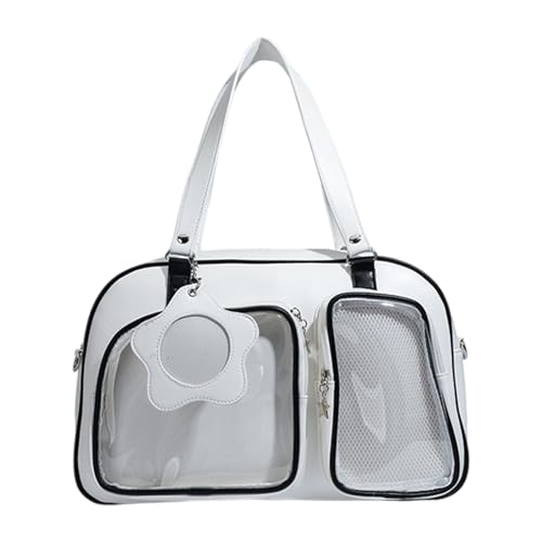 Ldabrye Geräumige Transparente Crossbody Tasche Mit Verstellbaren Riemen PU Umhängetaschen Japanische Anime Handtasche Für Mode Frauen Ergonomische Frauentasche von Ldabrye