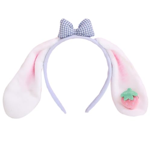 Ldabrye Haarreif, elegant, Erdbeeren und Schleife, Dekoration, Hasenohr-Form, niedlicher Foto-Haarhalter, Halloween-Party, Kopfbedeckung, Haarband, Haarschmuck für Frauen und Mädchen Ldabrye Haarreif, elegant, Erdbeeren und Schleife, Dekoration, Hasenohr-Form, niedlicher Foto-Haarhalter, Halloween-Party, Kopfbedeckung, Haarband, Haarschmuck für Frauen und Mädchen von Ldabrye