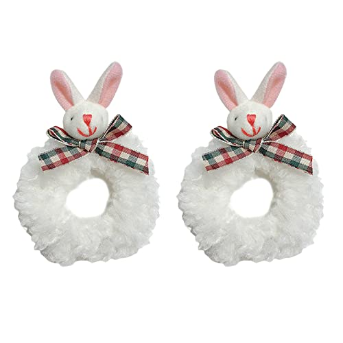 Ldabrye Haarreif aus Plüsch, Kaninchen, Schnappverschluss, Cartoon-Tierhaargummis, Plüsch-Hasen-Haarband für Make-up, Waschen, Gesicht, Haar-Accessoires, Haar-Accessoires für Frauen und Mädchen von Ldabrye