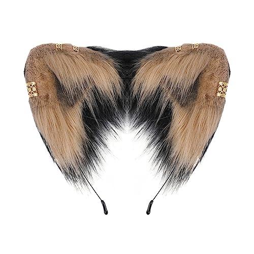 Ldabrye Haarreif in Katzenohrenform, für Halloween, Ostern, Party, Ornamente, Festival, Haarschmuck, Haarschmuck für Damen und Mädchen von Ldabrye