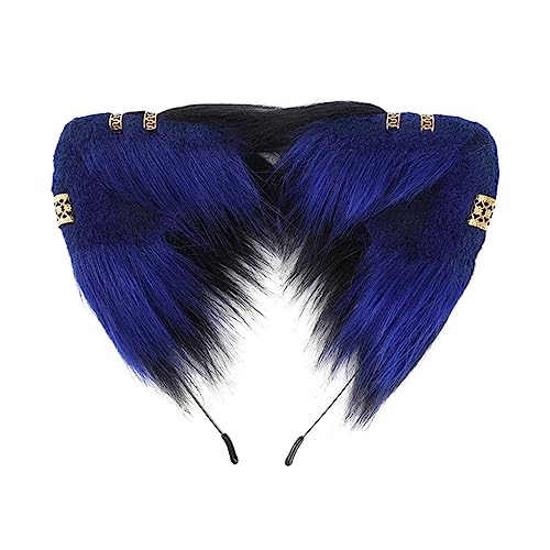 Ldabrye Haarreif in Katzenohrenform, für Halloween, Ostern, Party, Ornamente, Festival, Haarschmuck, Haarschmuck für Damen und Mädchen von Ldabrye