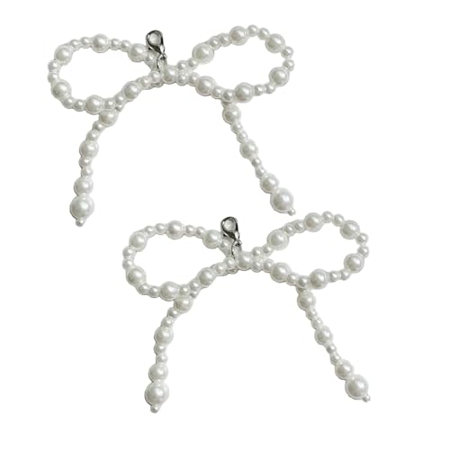 Ldabrye Handgefertigte Schuhverzierungen Funkelnde Perlen Bowknot Verzierungen Empfindlicher Perlenfransen Accessoire Verbessert Den Gesamtstil Mit Kleidern Oder Jeans von Ldabrye