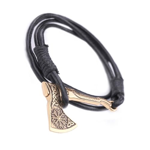 Ldabrye Herren Lederarmband Mit Äxten Anhänger Die Kraft Und Armreifen Modische Schmuck Für Trendsetter Symbolisieren Ldabrye Herren Lederarmband Mit Äxten Anhänger Die Kraft Und Armreifen Modische Schmuck Für Trendsetter Symbolisieren von Ldabrye