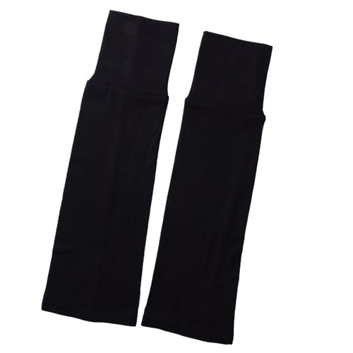 Ldabrye Lange fingerlose Handschuhe aus weicher Baumwolle, dehnbare Armstulpen für Damen, für den täglichen Gebrauch, mit Sonnenschutz und verschiedenen Aktivitäten, Schwarz , One size von Ldabrye