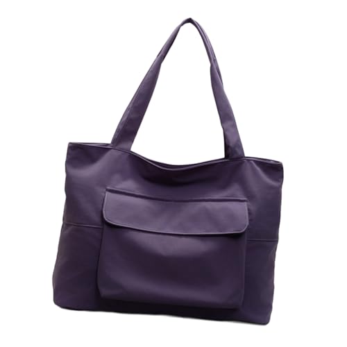 Ldabrye Leichte Schultertasche, praktische Nylon-Arbeitstasche mit geräumigem Laptopfach und ergonomischem Design, Organisationstasche für Profis, violett, One Size von Ldabrye