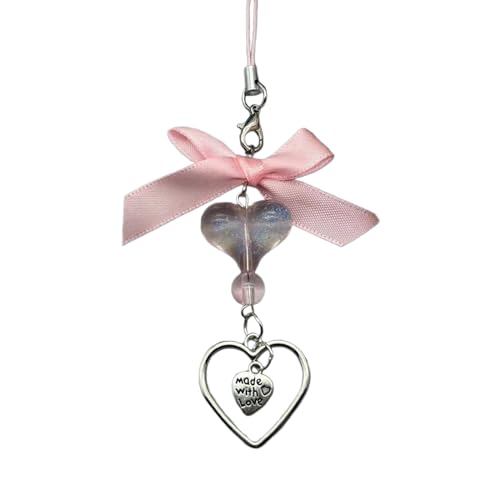 Ldabrye Mode Bowknot Telefon Charme Erdbeer Dekorative Anhänger Sternbeutel Anhänger Herzschmuck Für Mode Outfits Bowknot Charme von Ldabrye