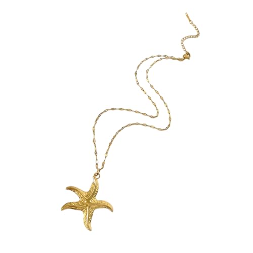 Ldabrye Moderne Halskette mit Meeresmotiv für Kinder, goldfarben, niedlich, Tierschmuck, Geschenk für Meeresliebhaber von Ldabrye