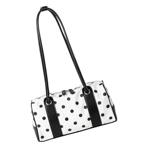 Ldabrye Moderne Kissenform Schultertasche Zeitgenössische Punkt Textur Schnelle Zugangstaschen Bequeme Unterarmbeutel Koreanische Modehandtasche von Ldabrye