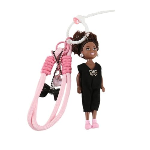 Ldabrye Modischer Puppen-Schlüsselanhänger, Accessoire, stilvolle Schlüsseldekoration, handgefertigt, gestrickt, Taschenanhänger, Textur für stilvolle Frauen Ldabrye Modischer Puppen-Schlüsselanhänger, Accessoire, stilvolle Schlüsseldekoration, handgefertigt, gestrickt, Taschenanhänger, Textur für stilvolle Frauen von Ldabrye