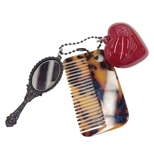 Ldabrye Modischer Schlüsselanhänger, multifunktionaler Kamm-Herz-Anhänger, Schlüsselanhänger für stilvolle Haarpflege, kreative Schlüsselringe, Taschenanhänger Ldabrye Modischer Schlüsselanhänger, multifunktionaler Kamm-Herz-Anhänger, Schlüsselanhänger für stilvolle Haarpflege, kreative Schlüsselringe, Taschenanhänger von Ldabrye