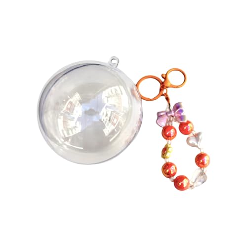 Ldabrye Modischer runder Acryl-Schlüsselanhänger, 10 cm, leicht zu reinigen, multifunktional, zum Aufhängen, geeignet für den täglichen Gebrauch von Ldabrye