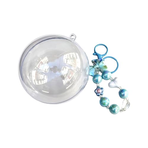 Ldabrye Modischer runder Acryl-Schlüsselanhänger, 10 cm, leicht zu reinigen, multifunktional, zum Aufhängen, geeignet für den täglichen Gebrauch von Ldabrye