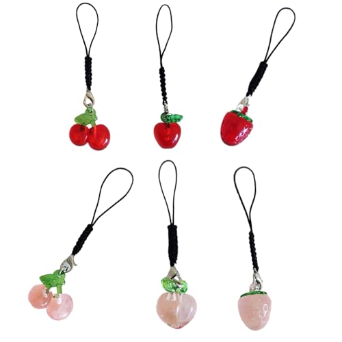 Ldabrye Packung Von 6 Empfindlichen Fruchttelefonen Charm Fruit Mode Anhänger Anhänger Key Ornament Für Dating Und Soziales Ereignis Geeignet von Ldabrye