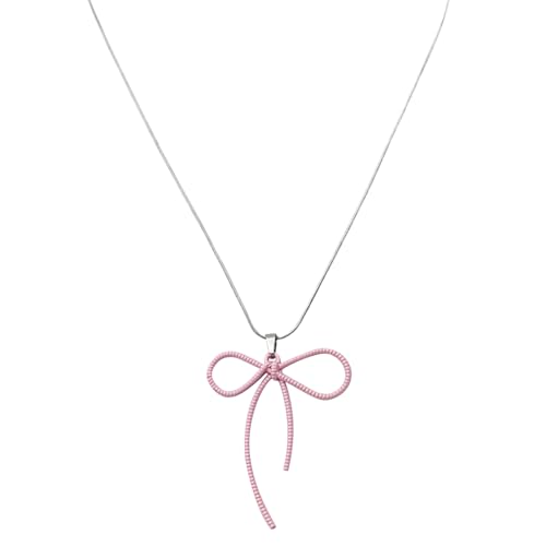 Ldabrye Schöne Halskette Mit Bowknot Anhänger Verleiht Ihrem Look Mode Schmuckgeschenk Für Frauen Girls Halskette Einen Hauch Von Stil. von Ldabrye