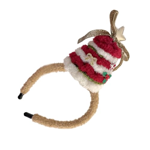 Ldabrye Schönes Plüsch-Stirnband für Weihnachten, Bär/Schneemann, Festival, Urlaub, Party-Accessoire, Kopfbedeckung, saisonale Heimdekoration von Ldabrye