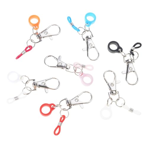 Ldabrye Set Von 7 Multi Color Lanyard Stifthaltern Silikonstiftclip Mit Hummerverschluss Abzeichen Rollen Clips Für Den Täglichen Gebrauch von Ldabrye