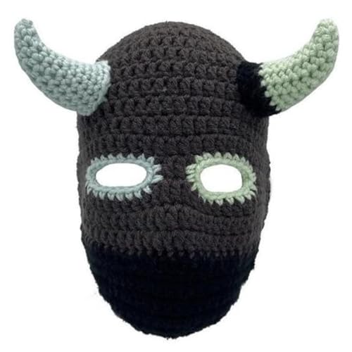 Ldabrye Skimaske, gestrickte Vollgesichtsabdeckung, Sturmhaube, Maske, Halloween, Party, Beanies, g, Einheitsgröße Ldabrye Skimaske, gestrickte Vollgesichtsabdeckung, Sturmhaube, Maske, Halloween, Party, Beanies, g, Einheitsgröße von Ldabrye