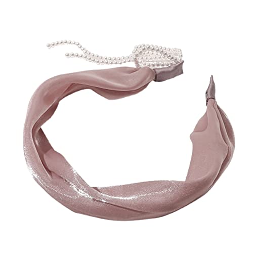 Ldabrye Stirnband, Quasten, Perlen, Stirnbänder, plissiert, künstliche Ohrringe, elegante Frisur, Requisite, Haarband, Haarschmuck für Frauen und Mädchen von Ldabrye